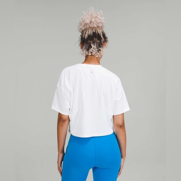 Lululemon Abrasion-Resistant Training T-Shirt *Ed Curtis in White Size 6/8 - Picture 2 of 5